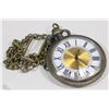 Image 1 : NEW DELUXE ROMAN NUMERAL POCKET WATCH WITH CHAIN