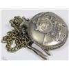 Image 1 : NEW DELUXE TRAIN POCKET WATCH WITH CHAIN