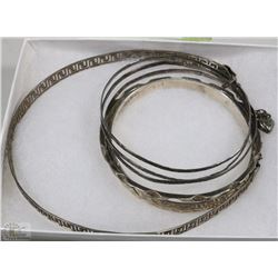 BOX WITH ASSORTED .925 STAMPED SILVER JEWELLERY