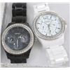 Image 1 : 2 FOSSIL WATCHES WHITE AND BLACK