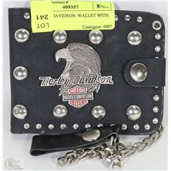 HARLEY DAVIDSON  WALLET WITH CHAIN