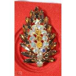 VINTAGE RHINESTONE BROOCH