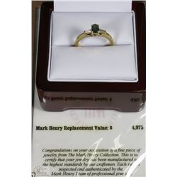 NATURAL ALEXANDRITE OVAL CUT GEM 18K RING WITH COA