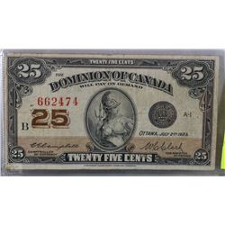 1923 CANADIAN SHINPLASTER