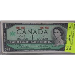 CANADIAN CENTENNIAL $1 DOLLAR BILL