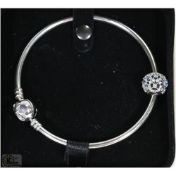NEW LTD ED.925 PANDORA DAINTY BOW  CZ BANGLE