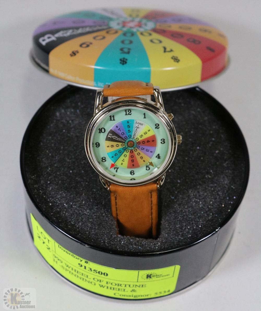 NEW 1999 WHEEL OF FORTUNE WATCH -SPINNING WHEEL