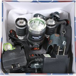 6000 LUMEN TACTICAL LED HEAD LAMP WITH BATTERIES