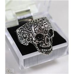 MEN'S HEAVY STAINLESS STEEL SKULL RING
