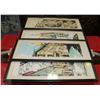 Image 1 : ESTATE UNKNOWN ARTIST 4PCS FRAMED LITHOGRAPHS