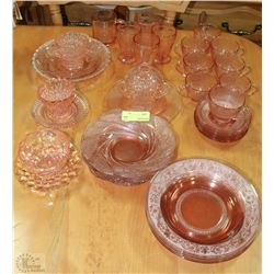 ESTATE LARGE DEPPRESSION GLASS COLLECTION