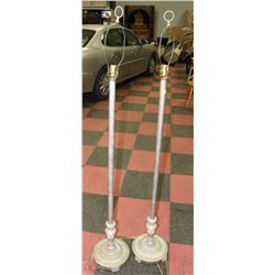 PAIR OF ESTATE FLOOR LAMPS (SHADES NOT INCLUDED)