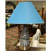 Image 1 : BLACK AND BLUE SHADE LAMP