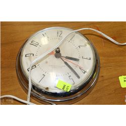 VINTAGE WESCLOX WALL CLOCK