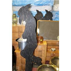 3 COWBOY WOOD CUTOUTS