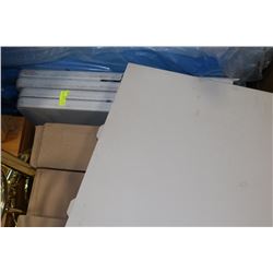 SET OF 3 PLASTIC FOLDING TABLES