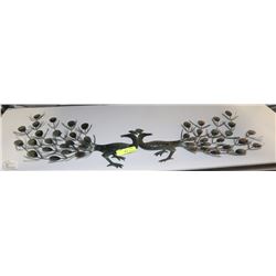 PAIR OF METAL ART WALL PHEASANTS