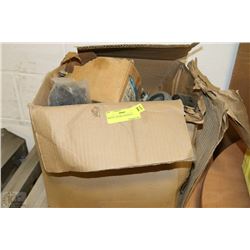BOX OF CASTORS AND BOLTS