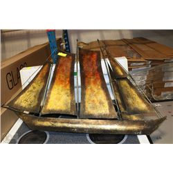 LARGE METAL SHIP WALL HANGING