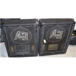 PAIR OF EV COMMERCIAL FLOOR SPEAKERS