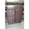Image 1 : STACK OF 11 BROWN CUP WASHING COMMERCIAL TRAYS