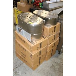 12 STAINLESS STEEL COMMERCIAL TOILET PAPER