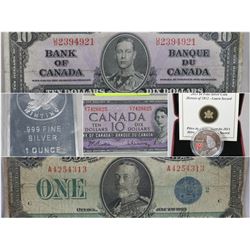 FEATURED COINS, BANKNOTES, SILVER BARS @ 11:45AM