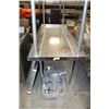Image 1 : 2 STAINLESS STEEL COMMERCIAL GRADE TABLES