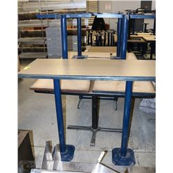 LOT OF 6 PEDESTAL TABLES