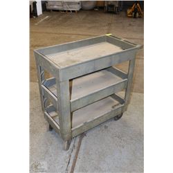 3 TIER PLASTIC INVENTORY CART