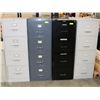 Image 1 : ASSORTMENT OF FOUR 4 DRAWER FILING CABINETS
