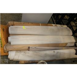7 ROLLS OF COMMERCIAL WALL VINYL