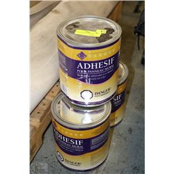 3 CANS OF VINYL ADHESIVE