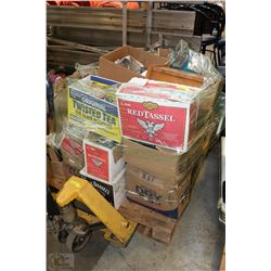 PALLET OF ASST. KITCHENWARE INCL WINE GLASSES