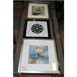 3 ASSORTED FRAMED SHOWHOME PICTURES