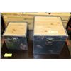 Image 1 : PAIR OF SHOWHOME NESTING STORAGE BOXES