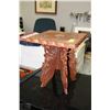 Image 1 : SMALL VINTAGE WOOD CARVED END TABLE