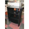 Image 1 : BLACK GLASS ENTERTAINMENT STAND