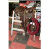 Image 1 : HAND CRAFTED LEATHER SADDLE WITH LADDER