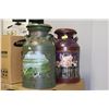 Image 1 : SET OF TWO DECORATIVE MILK JUGS