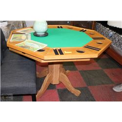 COOPER OCTAGON 8-PERSON OAK PEDESTAL