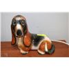 Image 1 : VINTAGE PORCELAIN HOUND DOG STATUE 12"L-6"W-10"
