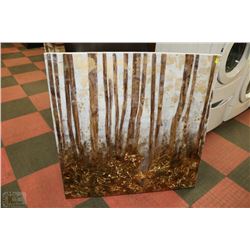 LARGE SHOWHOME FOREST ABSTRACT SCENE ON CANVAS