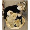 Image 1 : 1985 STUFFED GERMAN SHEPHERD (ITALY) & PUPPIES