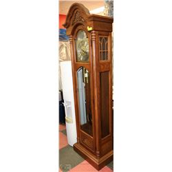 LAURENTIAN PRE 1980'S GRANDFATHER CLOCK *KEY ON
