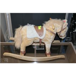 CHRISHA PLAYFUL PLUSH ROCKING HORSE -