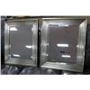 Image 1 : SHOWHOME PAIR OF SILVERTONE FRAMED MIRRORS