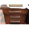 Image 1 : SHOWHOME WOOD LARGE 3 DRAWER NIGHT STAND