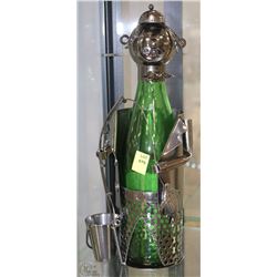 NEW PREMIUM METAL WINE BOTTLE HOLDER
