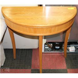 SOLID GOLDEN OAK 3-LEG ENTRY/TELEPHONE